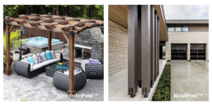 Certified Engineered Wood Post: SPF and Cedar Structurally Certified Post in Pergola and Porch